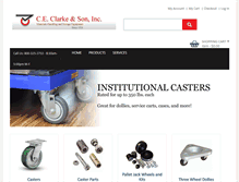 Tablet Screenshot of clarkecasters.com
